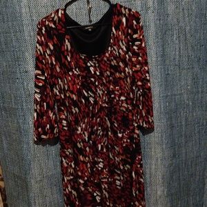 Glamour plus size long sleeve dress